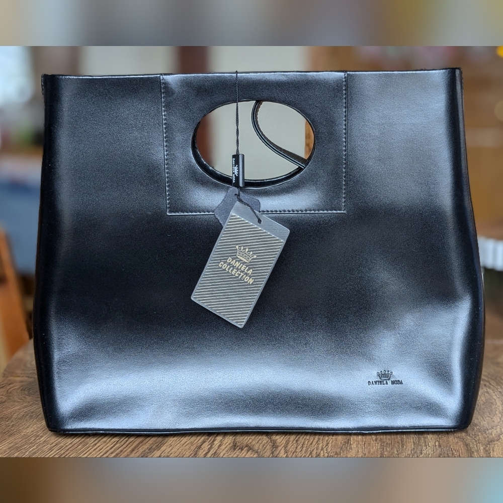 Black Leather Handbag